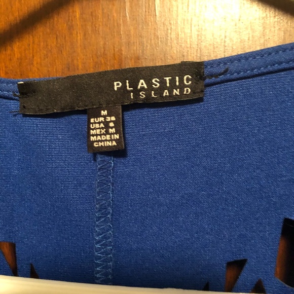 Beautiful blue dress with laser cutouts - Picture 4 of 4